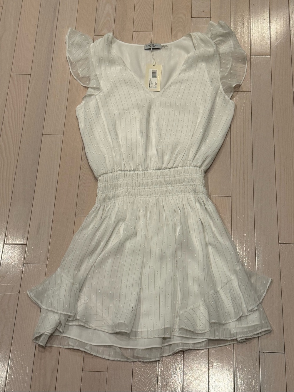 Ramy Brook - White & Silver "Simona" Dress Size Small - Picture 4 of 7